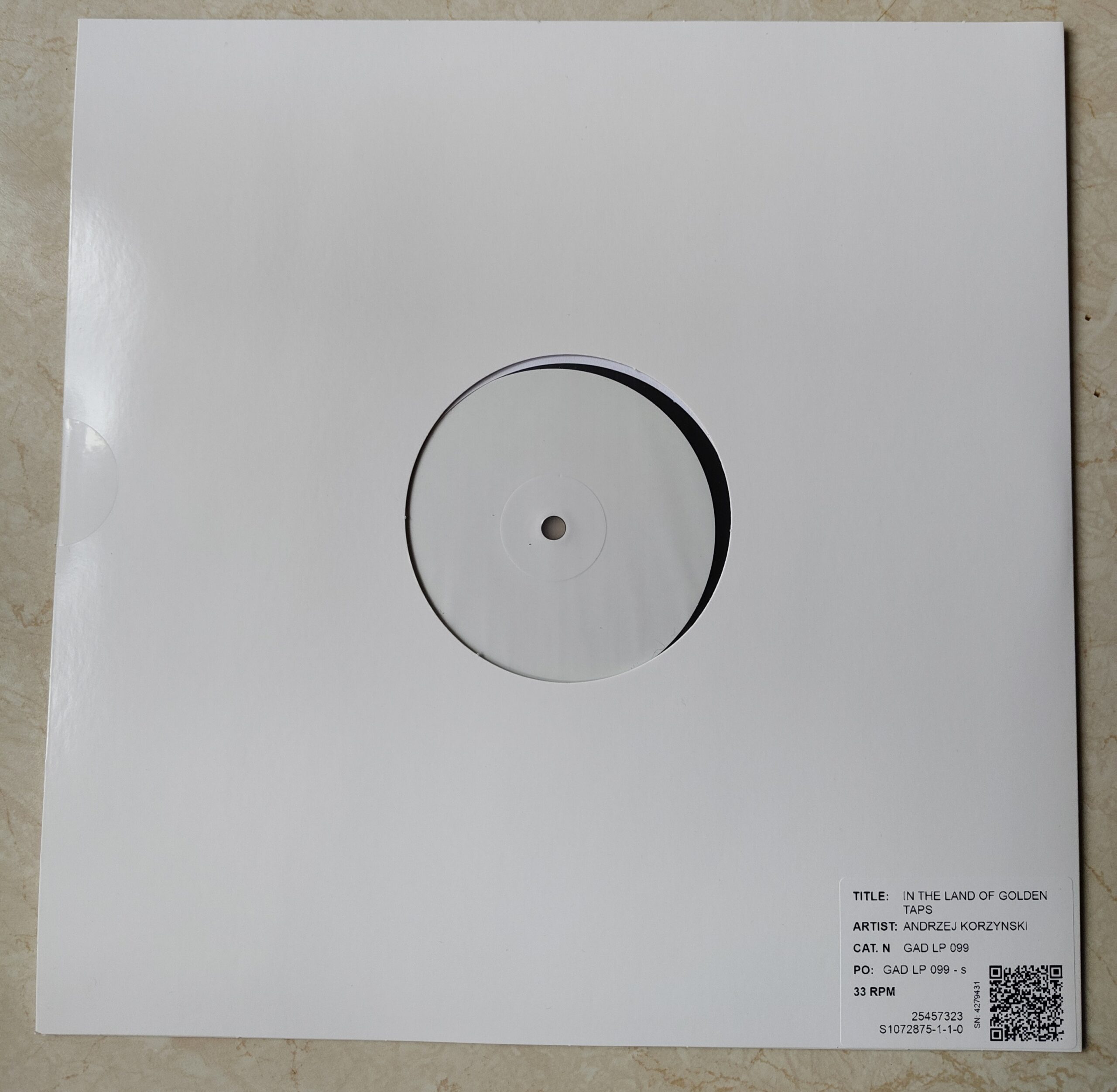 Andrzej Korzyński – In the Land of Golden Taps (TEST PRESS)